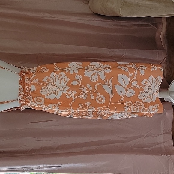 Spaghetti Strap Floral Halter Dress Size Large EUC - Picture 4 of 10